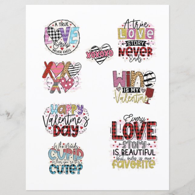 Love Valentines Day Romantic Scrapbook elements  (Front)