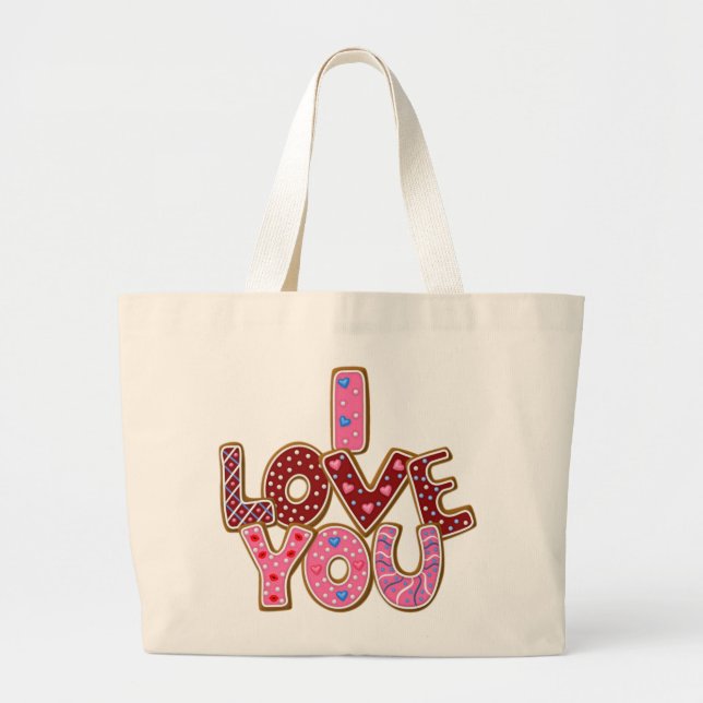 Love Valentine's Day tote bag (Front)