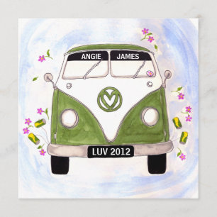 Love Van personalised wedding invitation