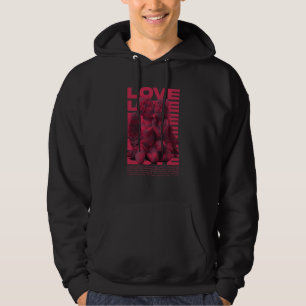 Love Vaporwave Couple Cupid Hearts Valentine's Day Hoodie
