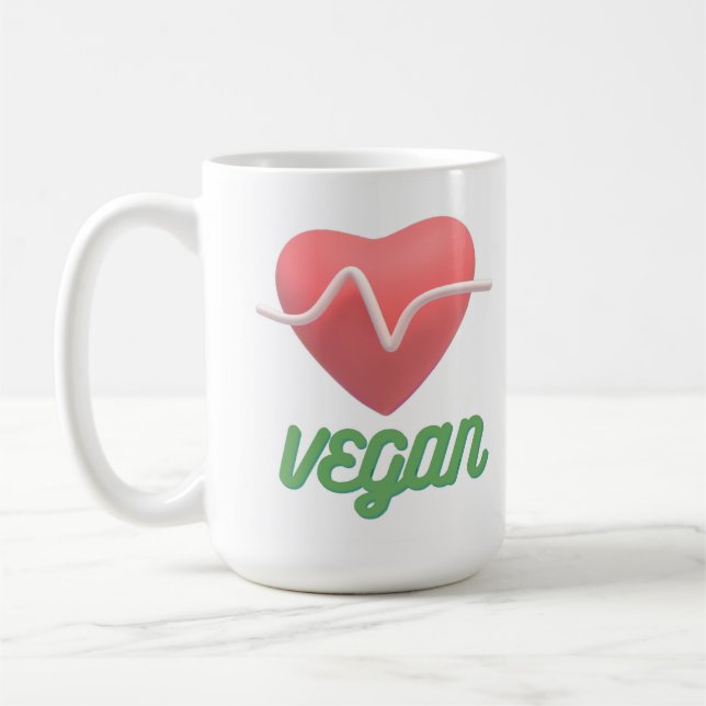 love vegan coffee mug (Left)