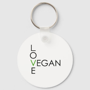 Love Vegan Key Ring