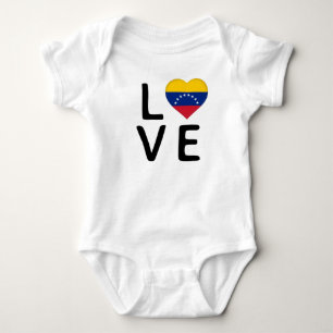 Love - Venezuela Flag Baby Bodysuit