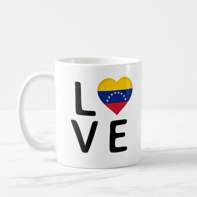 Love - Venezuela Flag Coffee Mug (Left)