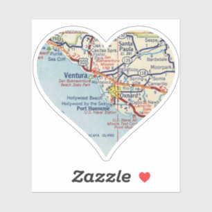 Love Ventura CA Vintage Map