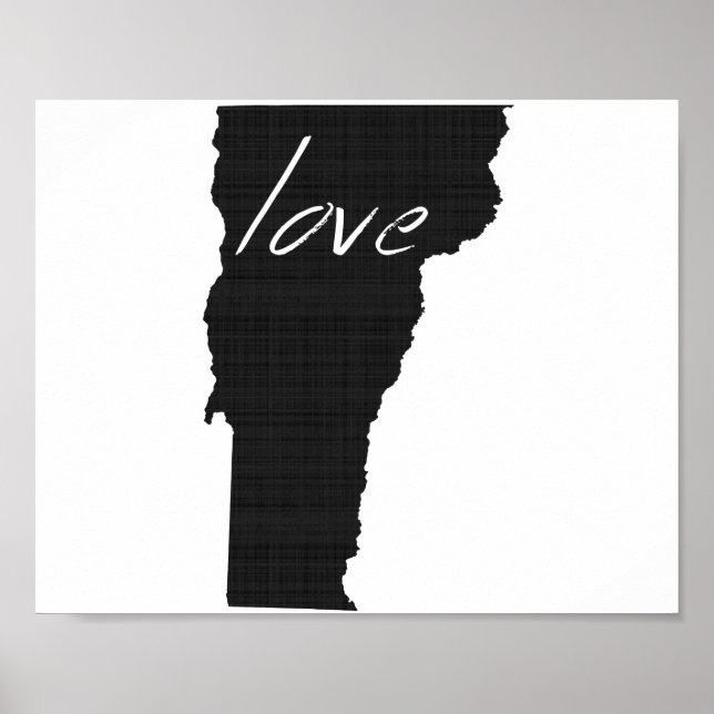 Love Vermont Wall Poster (Front)