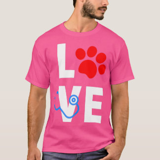 Love Veterinary Animal Medicine Veterinarian Vet T T-Shirt