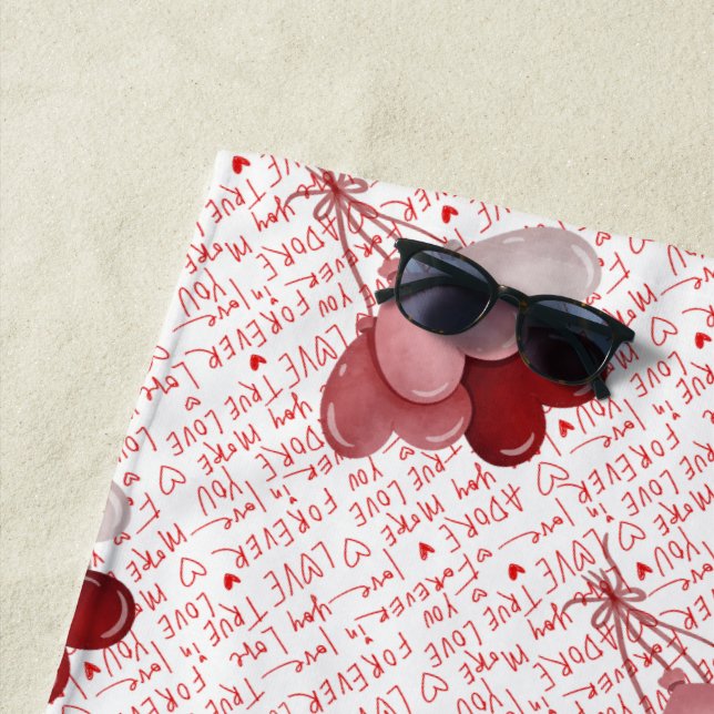 Love Vibes Beach Towel (In Situ)
