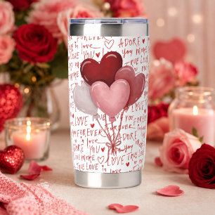 Love Vibes Water Bottle Insulated Tumbler