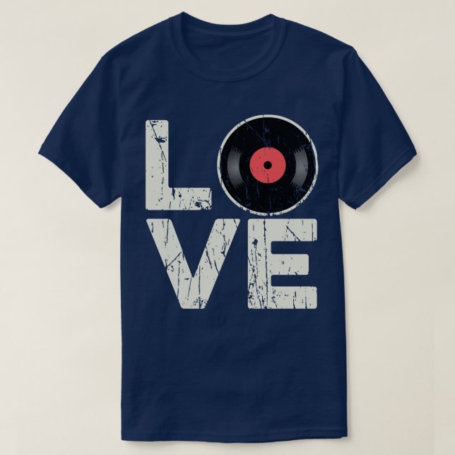 Love Vinyl Records T-Shirt (Design Front)