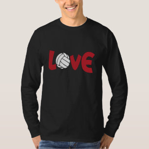 Love Volleyball Coach Fan Player Beach Volleyball T-Shirt