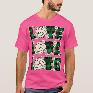Love Volleyball Lover Women Girl Cute Volleyball T-Shirt