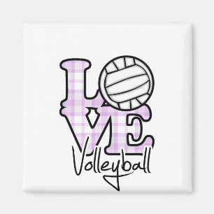 Love Volleyball Magnet
