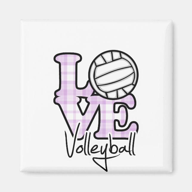 Love Volleyball Magnet (Front)