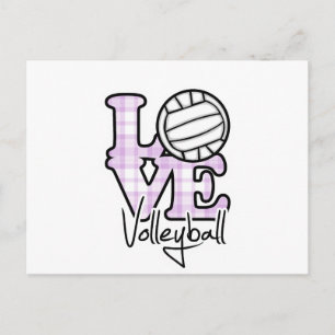 Love Volleyball Postcard