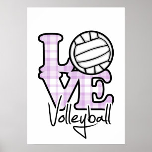 Love Volleyball Poster