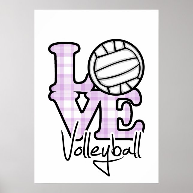 Love Volleyball Poster (Front)