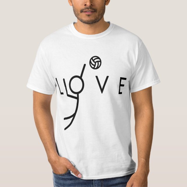 Love Volleyball - Teen Girls Volleyball  T-Shirt (Front)