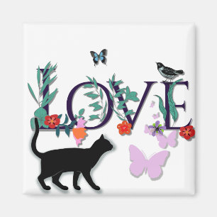 LOVE w/Cat Magnet