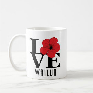 LOVE Wailua Red Hibiscus 11oz Coffee Mug
