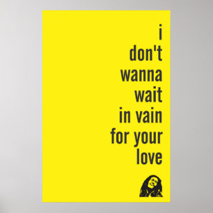 Love, wait in vain poster