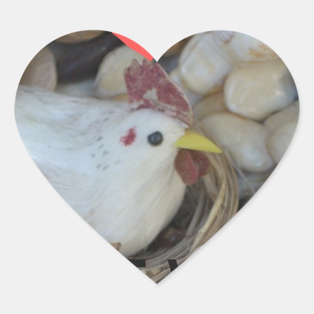 Love was in the Air Heart Sticker (Front)