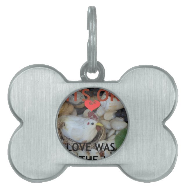 Love was in the Air Pet Name Tag (Front)