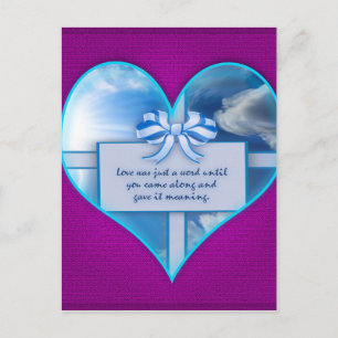 Love Was Just a Word Postcard