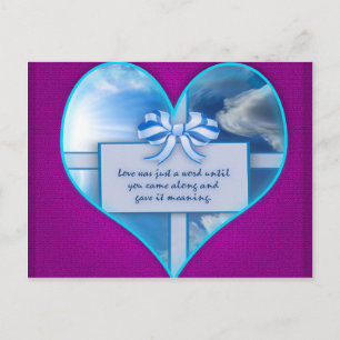 Love Was Just a Word Postcard