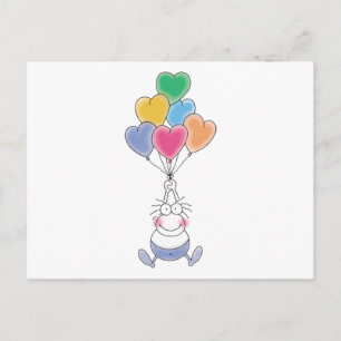 Love Watercolor Cute Postcard