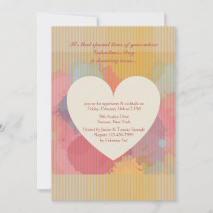 Love Watercolor Heart Invitation