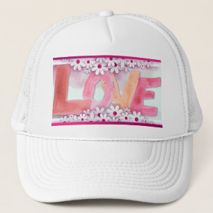 Love:WaterColor Trucker Hat