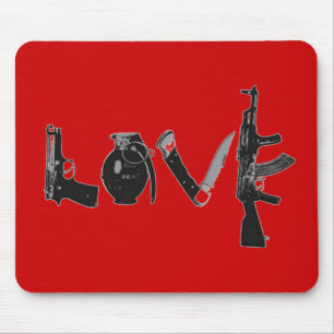Love Weapons Mouse Mat