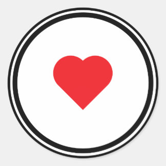 LOVE Wedding Classic Round Sticker