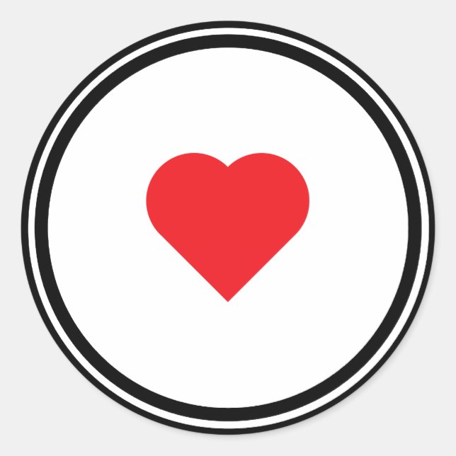 LOVE Wedding Classic Round Sticker (Front)