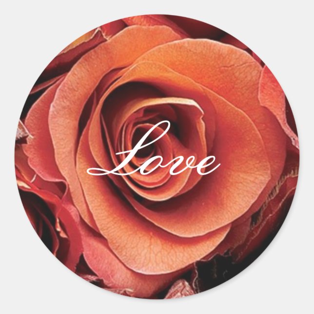 Love Wedding Envelope Seal Sticker (Front)