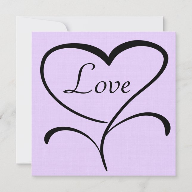 Love Wedding Invitation (Front)