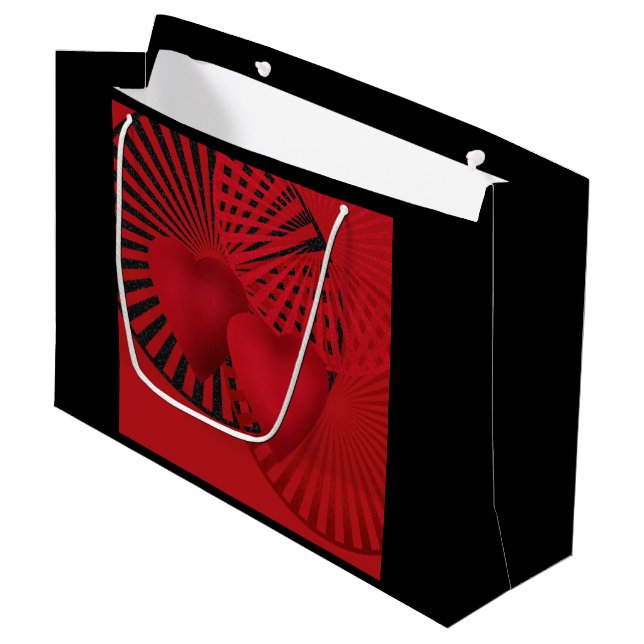 Love ,Wedding , Large Gift Bag (Front Angled)