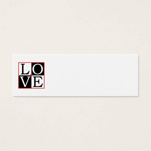 LOVE Wedding Place Card (Front)