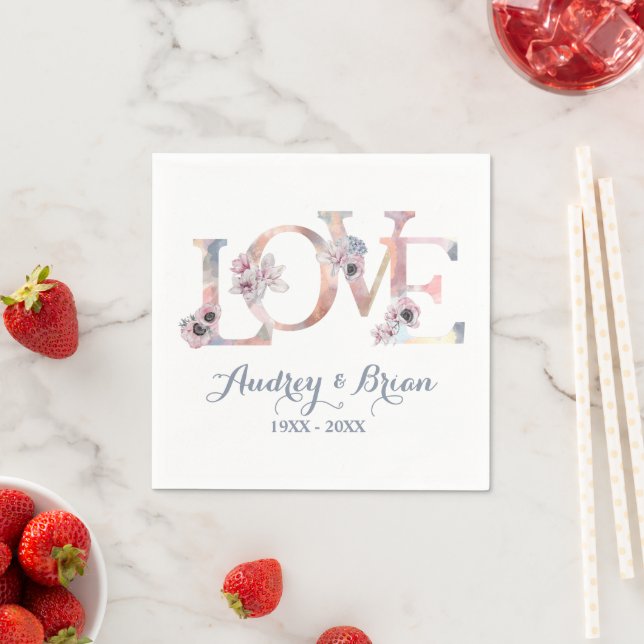 Love Wedding Reception Napkin (Insitu)