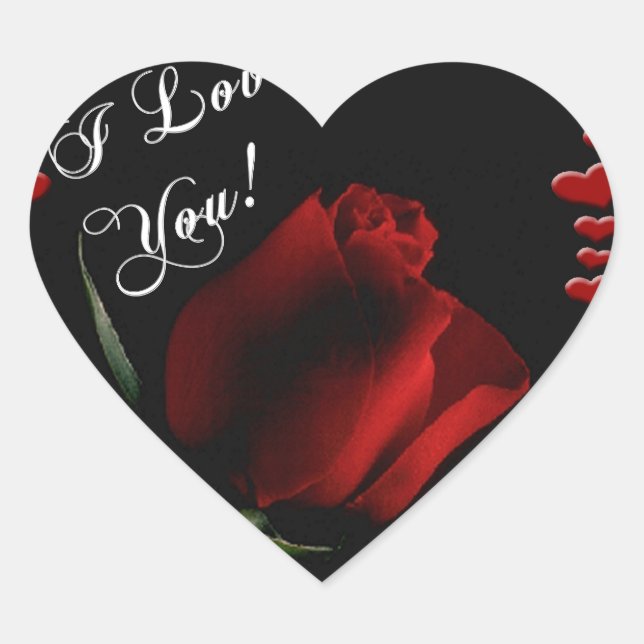 Love Wedding Shower Couple Valentine Mother Wife Heart Sticker (Front)