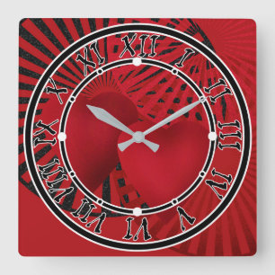 Love ,Wedding Square Wall Clock