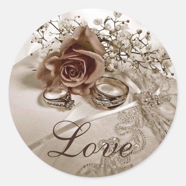 Love Wedding Stickers (Front)