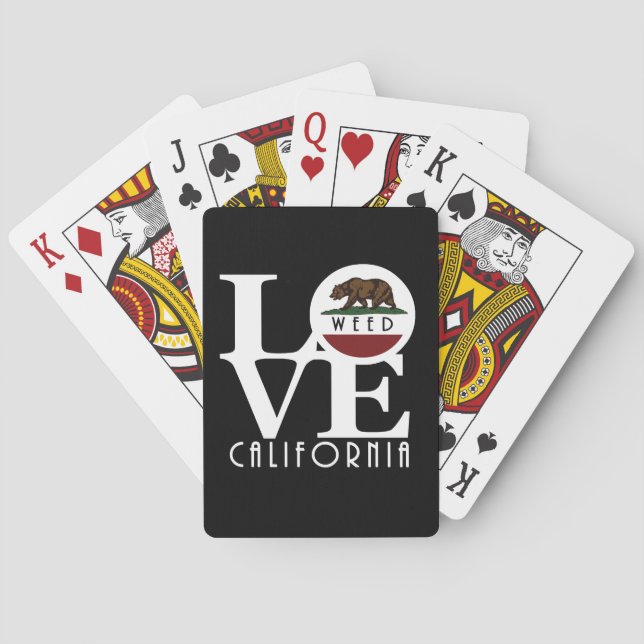 LOVE Weed California Playing Cards (Back)