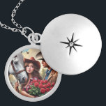 Love Western Cowgirl Keepsake Necklace<br><div class="desc">Create a lasting memory with a silver plated keepsake necklace.  Customise this necklace with your own photo .</div>