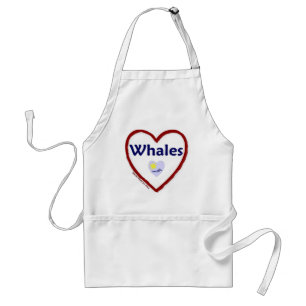 Love Whales Standard Apron