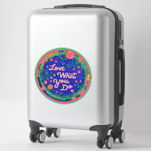 Love What You Do Inspirivity Fun Floral Blue