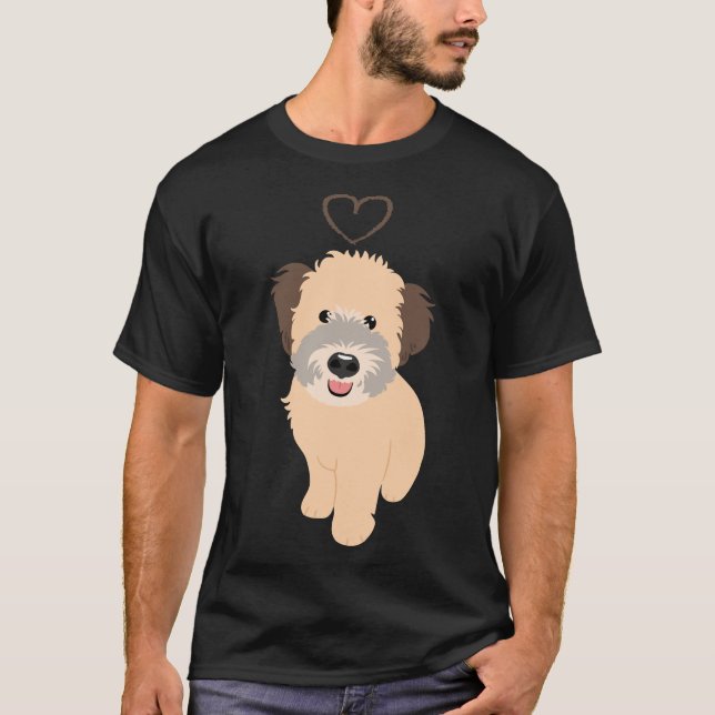 Love Wheaten Whoodle Wheaten Terrier Poodle Mix Pu T-Shirt (Front)