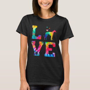 Love Whippet Tie Dye Dog Mum Dad T-Shirt