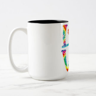 Love Whippet Tie Dye Rainbow | Dog Lover Two-Tone Coffee Mug